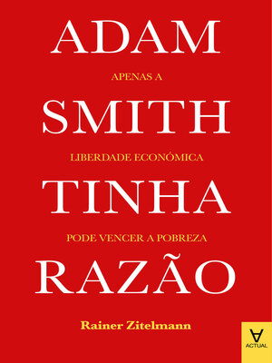 cover image of Adam Smith Tinha Razão--Apenas a Liberdade Económica pode Vencer a Pobreza